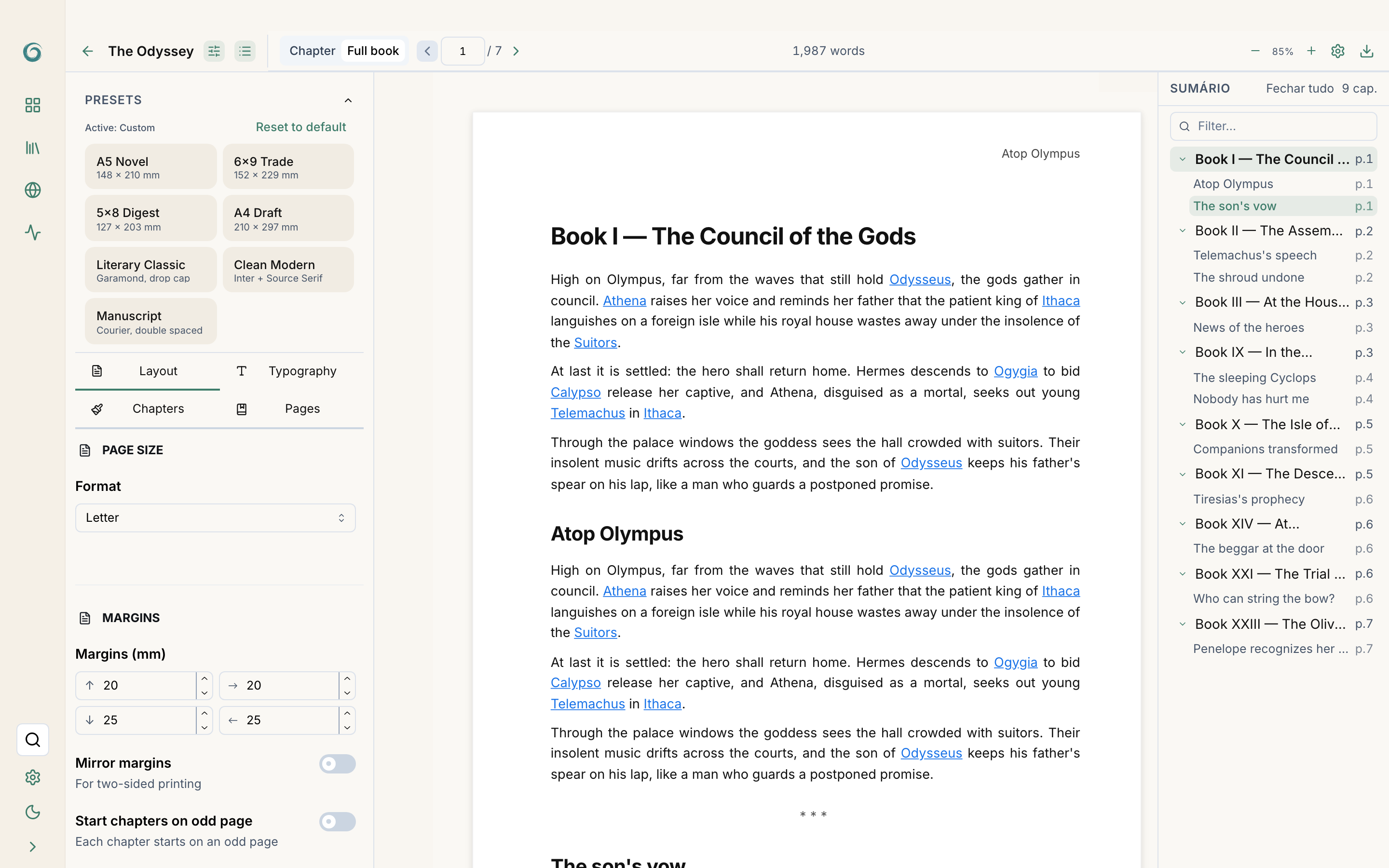 Compiled view: Preview, Pages, and Raw