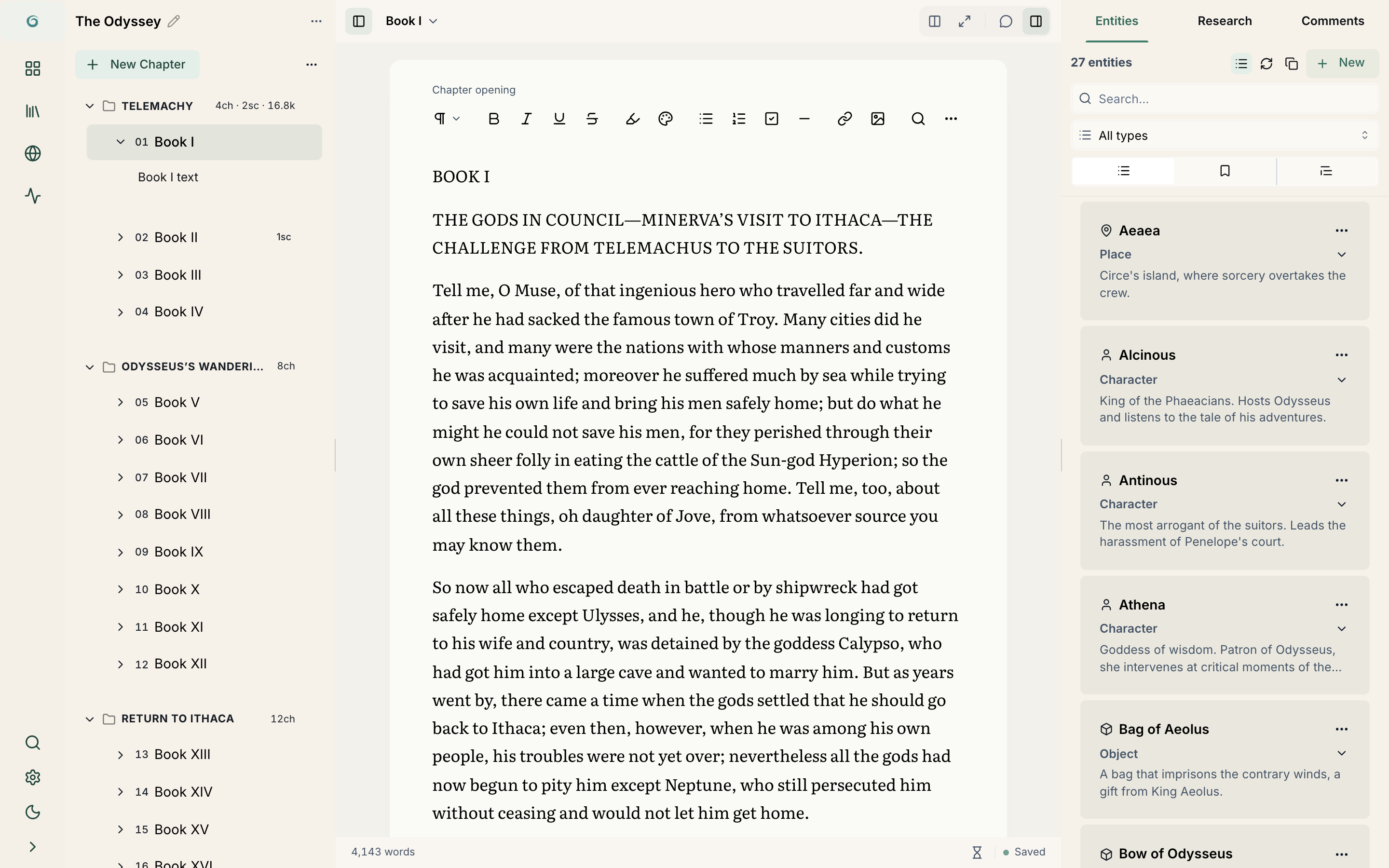 Editor shortcuts and drag/drop in TOC
